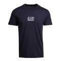 Mens Navy Central Box Logo S/s T Shirt 76174 by EA7 from Hurleys