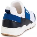 Boys Blue Logo Elastic Trainers (30-41) 106236 by BOSS from Hurleys