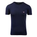 Mens Navy Shiny Logo Slim S/s T Shirt 101324 by Emporio Armani Bodywear from Hurleys