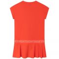 Girls Peach Logo Trim Dress 104496 by DKNY from Hurleys