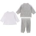 Baby Light Grey Marl Soft 3 Piece Tracksuit Set 45495 by BOSS from Hurleys