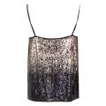 Womens Black/Gold Vielvia Sequin Cami Top 33779 by Vila from Hurleys