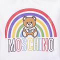 Baby White Rainbow Toy S/s T Shirt 101232 by Moschino from Hurleys