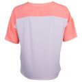 Boss Orange Womens Light Pastel Pink Tustripe Tee Shirt 8013 by BOSS from Hurleys