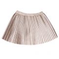 Girls Champagne Metallic PU Pleated Skirt 12828 by Mayoral from Hurleys