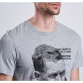 Steve McQueen™ Collection Mens Grey Marl Distance S/s T Shirt 12329 by Barbour Steve McQueen Collection from Hurleys