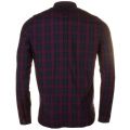Mens Mahogany Winter Tartan L/s Shirt 59197 by Fred Perry from Hurleys