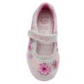 Girls Silver Glitter Daisy Dolly Shoes (24-33) 39344 by Lelli Kelly from Hurleys