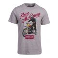 Mens Grey Marl Enduro S/s T Shirt 82978 by Barbour Steve McQueen Collection from Hurleys