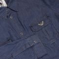 Womens Blue Wash Denim L/s Shirt 19874 by Emporio Armani from Hurleys
