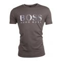 Mens Dark Green Logo Beach S/s Tee Shirt 9995 by BOSS from Hurleys