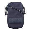 Mens Dark Blue Magnified B Neck Pouch 99779 by BOSS from Hurleys
