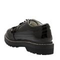 Girls Black Patent Cora Bow Lace Up Shoes (31-39)