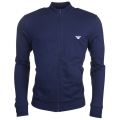 Mens Navy Basic Zip Sweat Top 7061 by Emporio Armani from Hurleys