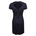 Womens Navy Open Back Fitted Dress 69831 by Armani Jeans from Hurleys