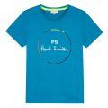 Boys Teal Vernier Circle Logo S/s T Shirt 45892 by Paul Smith Junior from Hurleys