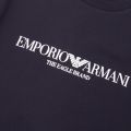 Mens Dark Blue Chest Logo Crew Sweat Top 55573 by Emporio Armani from Hurleys