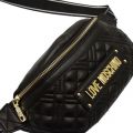 Womens Black Diamond Quilted Bumbag 81581 by Love Moschino from Hurleys