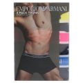 Mens Marine/Colours Core Logoband 3 Pack Trunks 108227 by Emporio Armani Bodywear from Hurleys