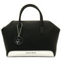 Womens Black Metallic Detail Tote Bag 27198 by Armani Jeans from Hurleys