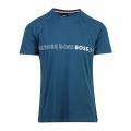 Mens Medium Blue Repeat Logo Beach Slim Fit S/s T Shirt 108700 by BOSS from Hurleys