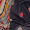 Womens Multicoloured Swirl & Polka Wool Scarf 78961 by PS Paul Smith from Hurleys