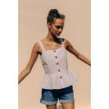 Womens White Multi Ellewood Stripe Cami Top 106293 by Barbour from Hurleys