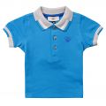 Baby Turquoise Small Logo S/s Polo Shirt 19779 by Armani Junior from Hurleys
