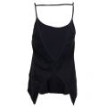 Womens Black Open-Back Jersey Vest Top 7090 by Replay from Hurleys