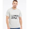 Mens Grey Marl Reel S/s T Shirt 105574 by Barbour Steve McQueen Collection from Hurleys