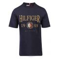 Mens Desert Sky Hilfiger Icon Crest S/s T Shirt 101696 by Tommy Hilfiger from Hurleys