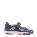 Girls Blue Glitter Ava Baby Dolly Shoes (20-24) 33510 by Lelli Kelly from Hurleys
