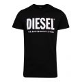 Mens Black T-Diego-Logo S/s T Shirt 50363 by Diesel from Hurleys