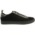 Mens Black Suede Trainers 73066 by Armani Jeans from Hurleys