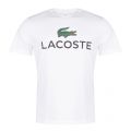 Mens White Big Logo S/s T Shirt 31040 by Lacoste from Hurleys