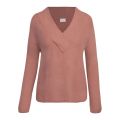 Womens Old Rose Vimadelia Slouchy V Knitted Jumper 96328 by Vila from Hurleys