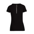 Womens Black Shiny Logo S/s T Shirt 82165 by EA7 from Hurleys