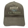 Mens Olive Relay Sports Cap 56423 by Barbour Steve McQueen Collection from Hurleys