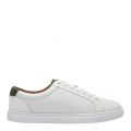 Mens White Udamo Leather Trainers 83812 by Ted Baker from Hurleys