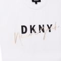 Girls White New York S/s T Shirt 104501 by DKNY from Hurleys