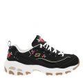Womens Black D'Lites Rose Blooms Trainers 31736 by Skechers from Hurleys