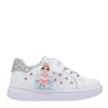 Girls White/Silver Mille Stelle Velcro Dress Trainers (26-35) 106853 by Lelli Kelly from Hurleys