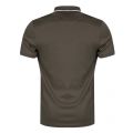 Mens Khaki Jelly Knit Collar S/s Polo Shirt 28264 by Ted Baker from Hurleys