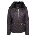 Womens Black Corner Quilted Jacket 34523 by Barbour International from Hurleys