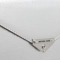 Womens Silver Grace Envelope Metallic Clutch 52634 by Michael Kors from Hurleys