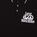 Mens Black World Peace S/s Polo Shirt 56820 by Love Moschino from Hurleys