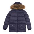 Boys Amiral Authentic Fur Hooded Padded Jacket 48958 by Pyrenex from Hurleys