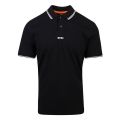 Casual Mens Black Pchup Tipped S/s Polo Shirt 110148 by BOSS from Hurleys
