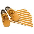 Baby Wheat Crib Bootie & Hat Set (0-4) 67754 by Timberland from Hurleys