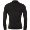 Mens Black Chest Pocket Slim Fit L/s Polo Shirt 73037 by Armani Jeans from Hurleys